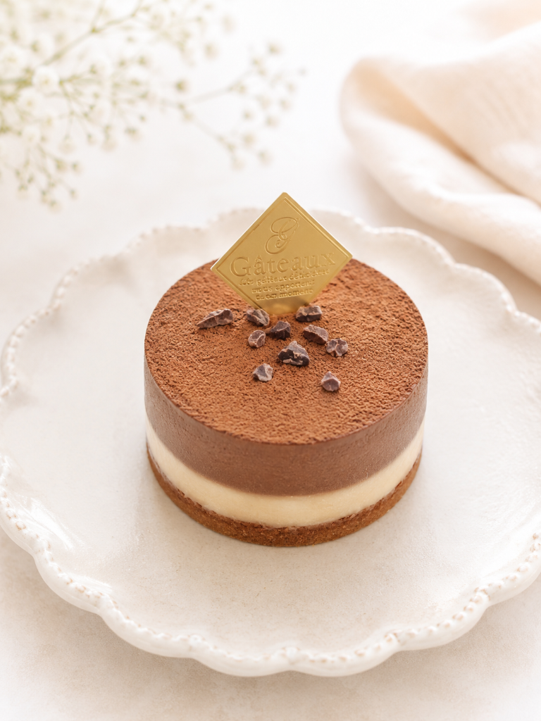 Slice of raw vegan chocolate cake